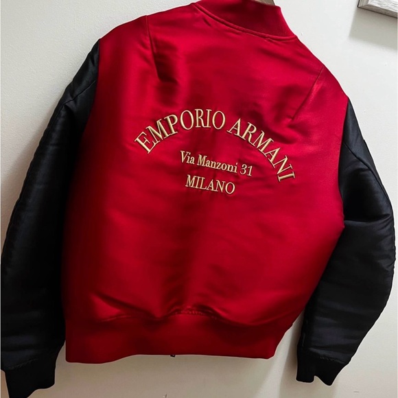 Emporio Armani Red Reversible Jacket - Picture 2 of 6